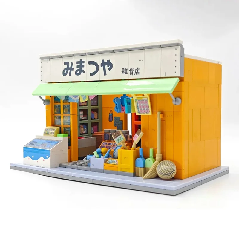 Wekki-Maison de Brindisi, modèle d'épicerie San Matsuya, série modulaire Street View, jouets de bricolage pour adultes, blocs de construction, cadeau pour garçon