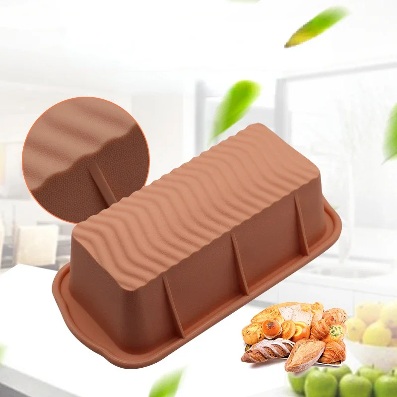 Rectangular Silicone Mold Baking Tools Candy Toast Mould Easter Bread Baking Tool DIY Kitchen Supplies Cake Bakeware Pan