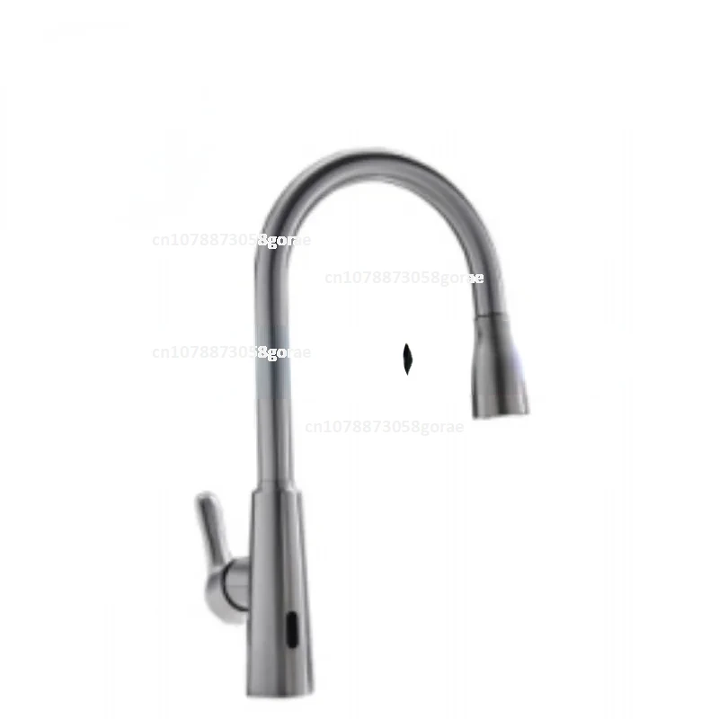 

Modern touchless smart pull out 304 stainless steel automatic sensor kitchen faucet sink tap