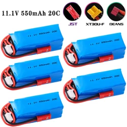 11.1V 550MAH 20C 3S Lithium Battery SU27 JST/T/XT30 Vehicle and ship models Rc toy model battery accessories Backup battery