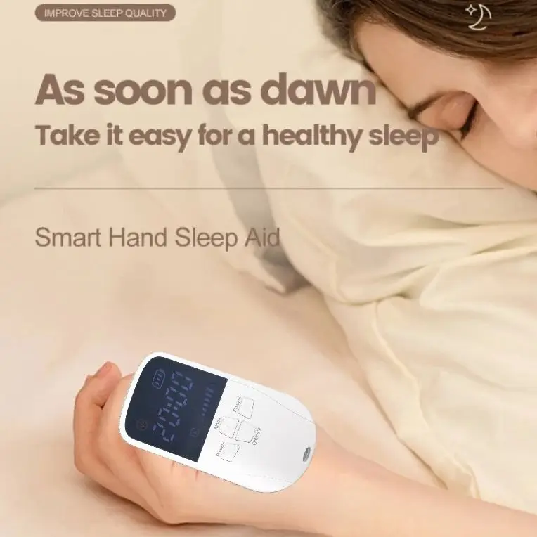 

2025 New Handheld Smart Sleep Aid Relaxation Insomnia Anxiety Stress Relieve Pulse Muscle Stimulation 2 Modes Adjust
