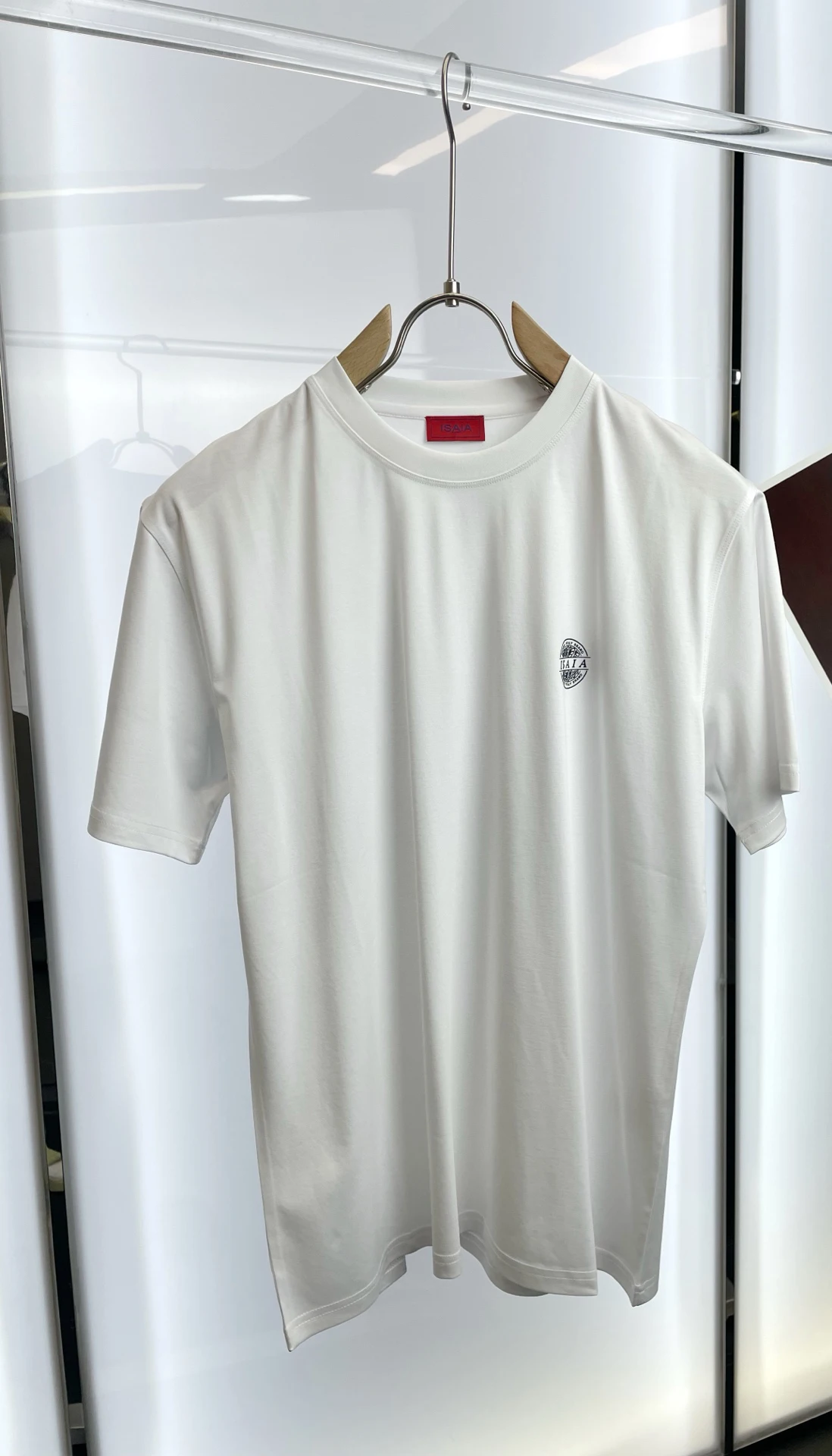 

OECHSLI T-Shirt men Cotton 2026 New fashion Casual breathable outdoor short sleeve thin round neck Straight embroidery M-2XL