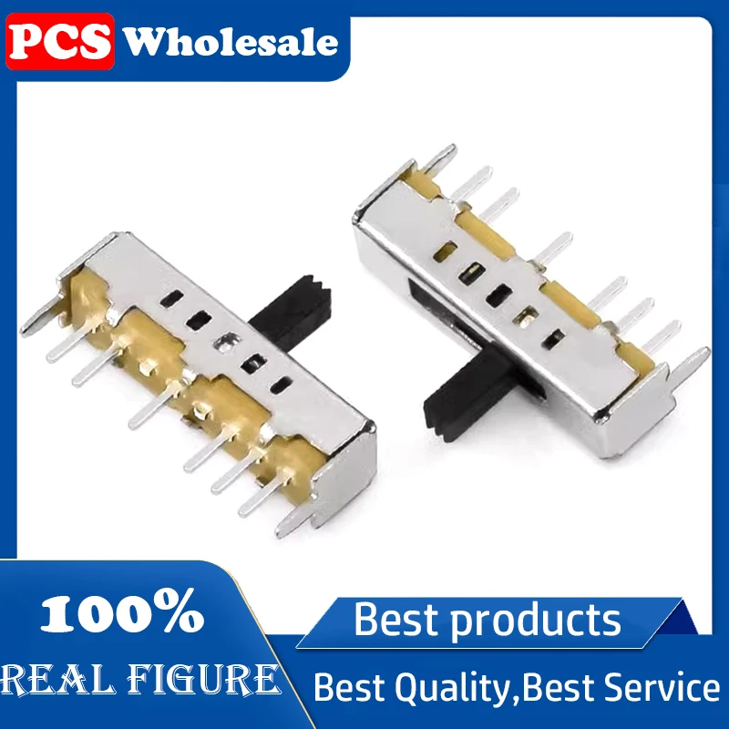 SS-15D01 G5(1P5T) Single-row 6-pin five-speed vertical slide switch with ball toggle switch