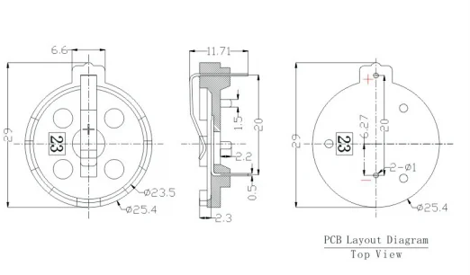 10PCS/LOT Battery buckle CR2330 Battery holder BS-2330-1 DIP plug-in horizontal high quality CR2320 2325