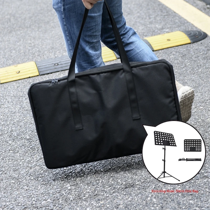 Portable Music Stand Storage Bag Easy to Use & Store Large Capacity Solid Holder 58x7.5x38.5cm