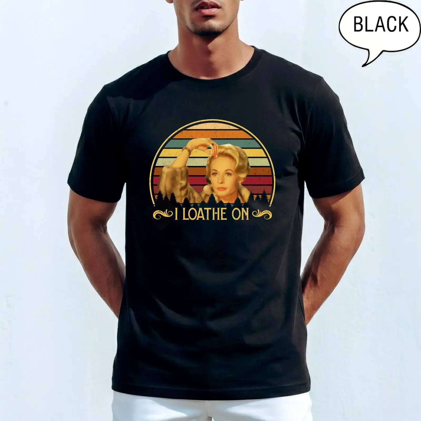 Melanie Daniels I Loathe You Vintage Men T Shirt SweaT  vintage Washed Stylish homme Versatile Unisex Casual Slightly