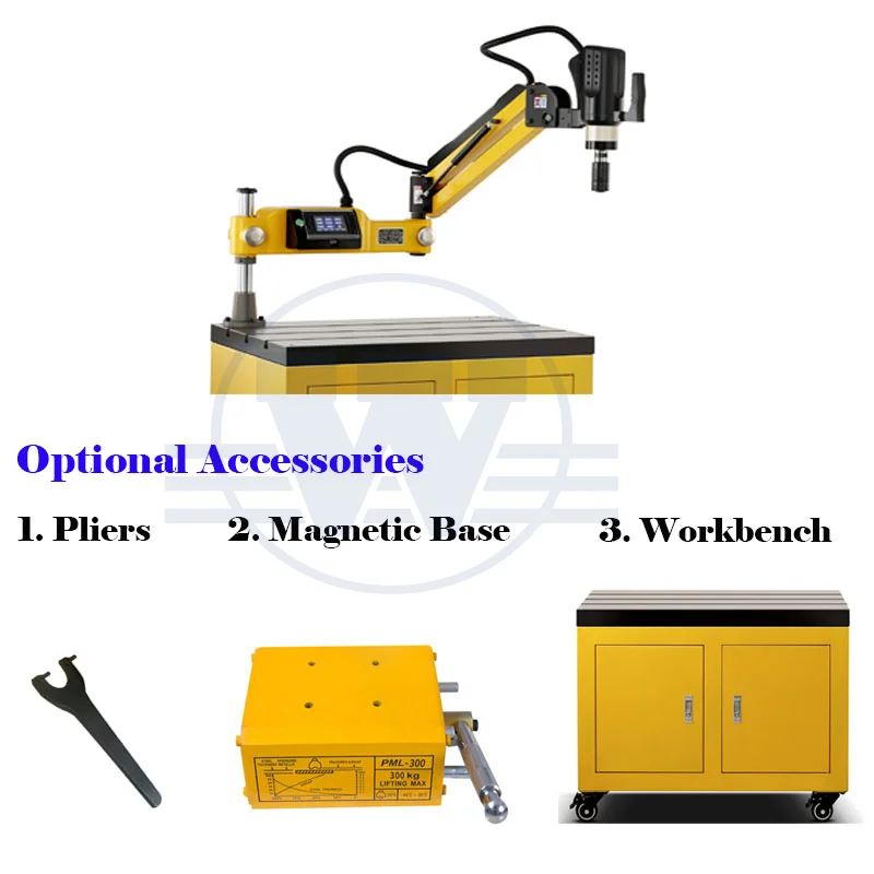 Automatic Tapping Arm Servo Motor Thread Electric Tapping Machine M16 M36 Universal Head Self-Tapping Screw Machine