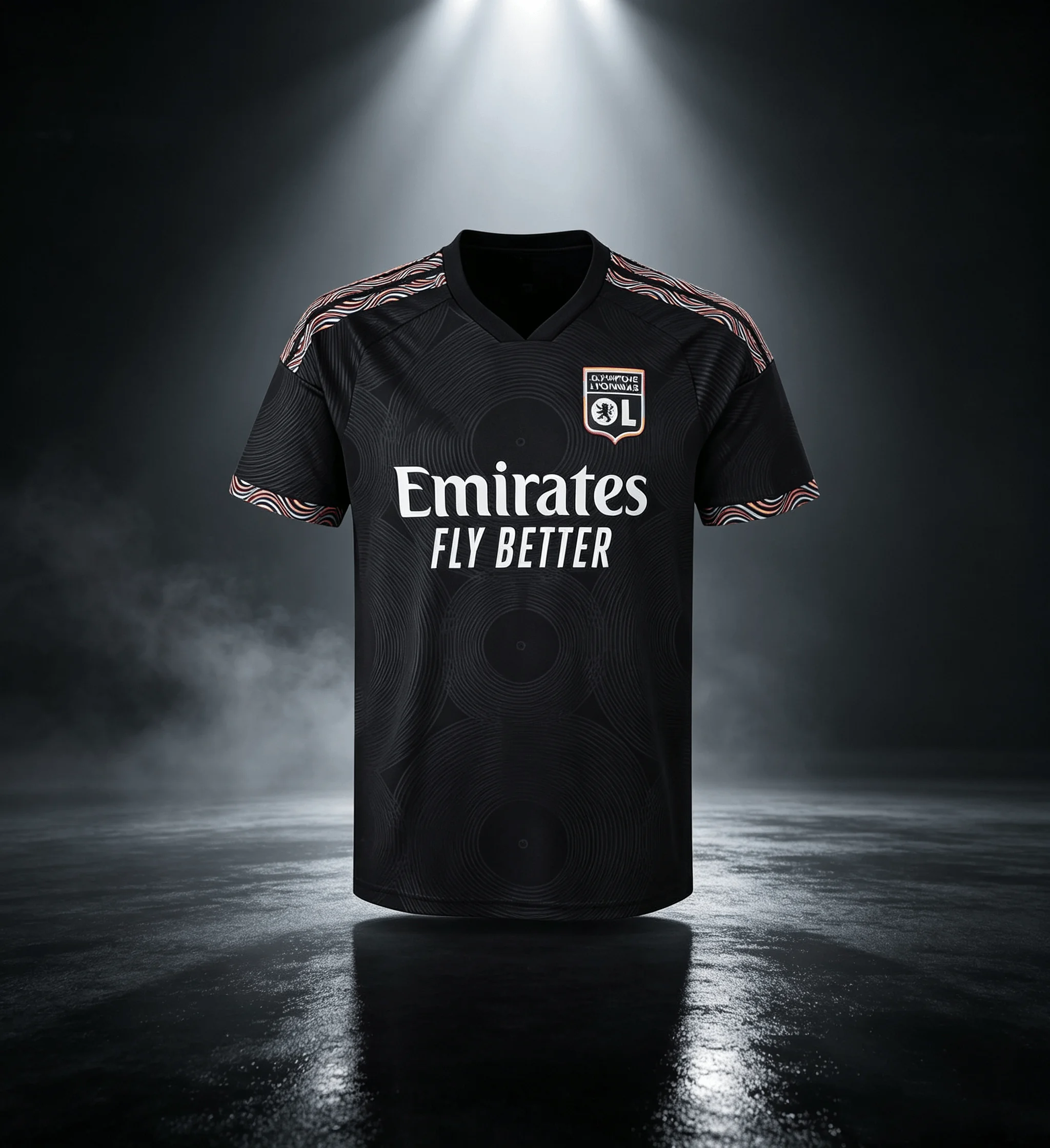 2026 Summer Breathable Quick Drying Jersey Lyonnais Men's Football Shirt New Season 2026-27 Abstract Design Men's Sportswear