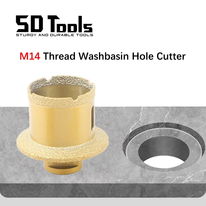 Washbasin Water Sink Hole Saw Brazed Diamond Core Drill Bit For Porcelain Tile Marble Granite Countertop Sewer Hole Opener Tools