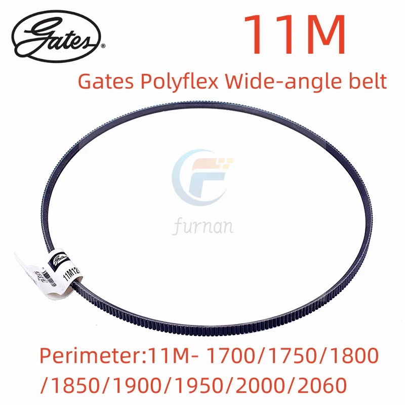 

Gates Polyflex Wide-angle belt 11M1700 11M1750 11M1800 11M1850 11M1900 11M1950 11M2000 11M2060 Transmission Triangle Belt