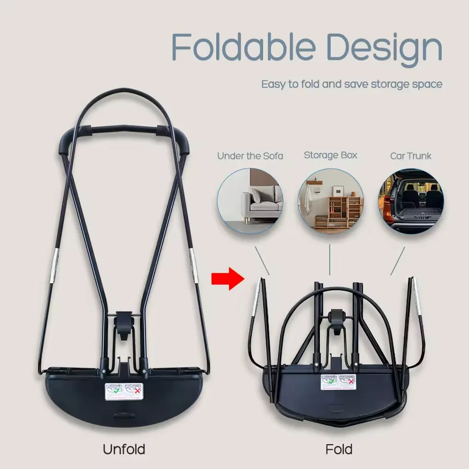 Foldable Baby Rocking Chair with Toys Adjustable Baby Bouncer Seat with Washcloth Cloth Cover Multifunction Swing Chair
