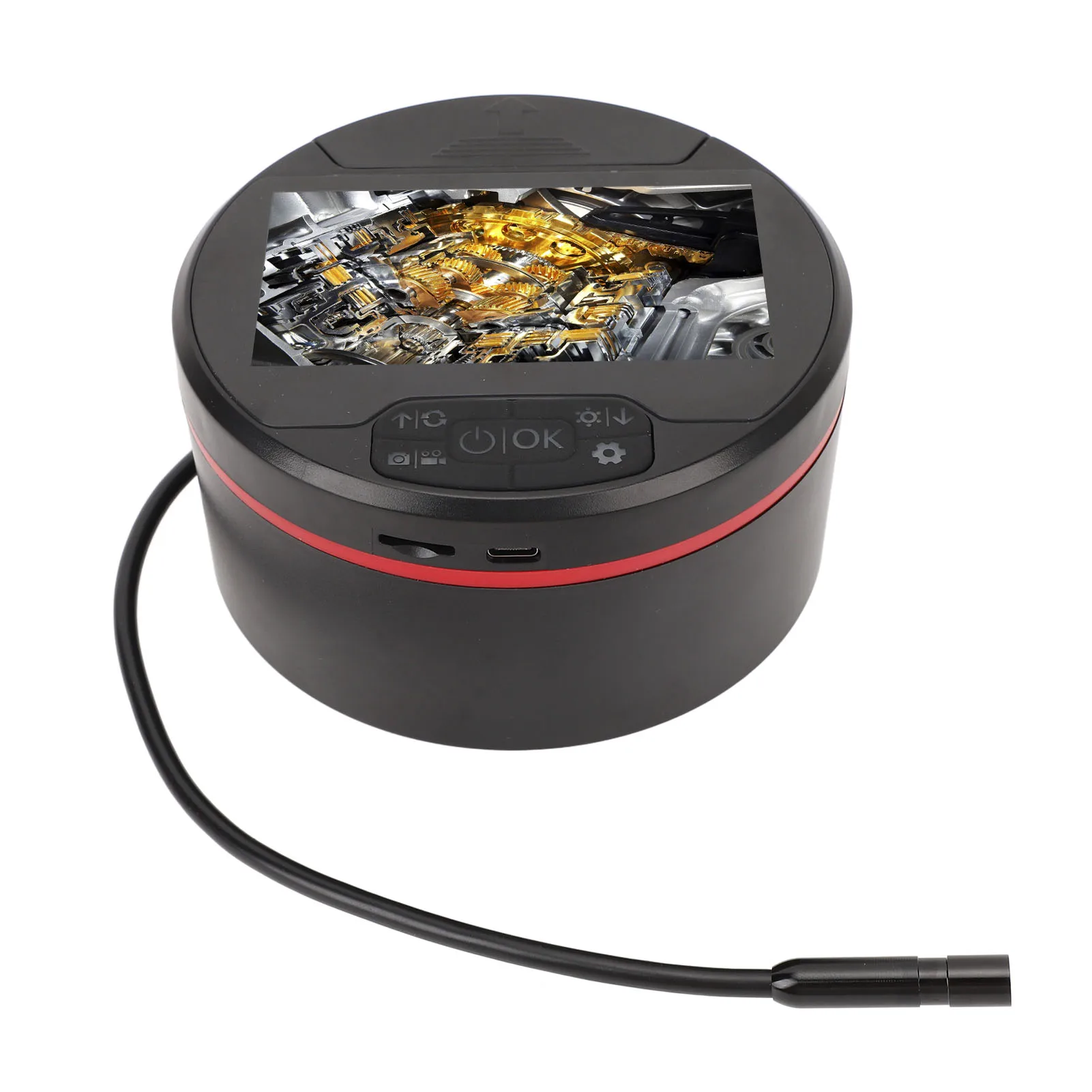 

Камера для осмотра эндоскопа высокой четкости 8 мм — экран 4,3 дюйма, водонепроницаемость IP67, прозрачный визуальный инструмент для труб двигателя автомобиля, Air 1