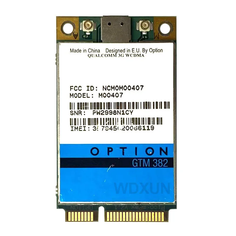 Option GTM382 HSDPA EDGE GPS Mini PCI-E 3G WWAN Wifi Wireless Card 3G modular