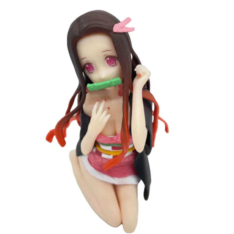 Demon Slayer Kamado Nezuko anime characters Garage Kit Ornaments boys favorite gift holiday gifts Collectible About 11cm high