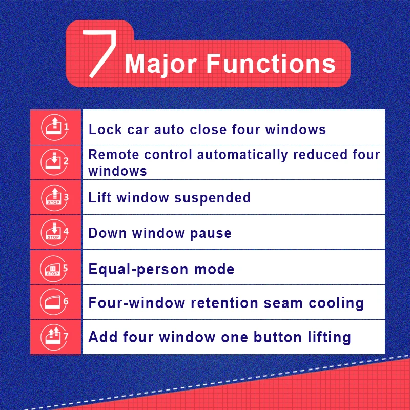 Multi-function Car Window Closer System For Kia Rio X-line (HATCHBACK) Car Automatically 4 Door Window Lifter Close Accessories