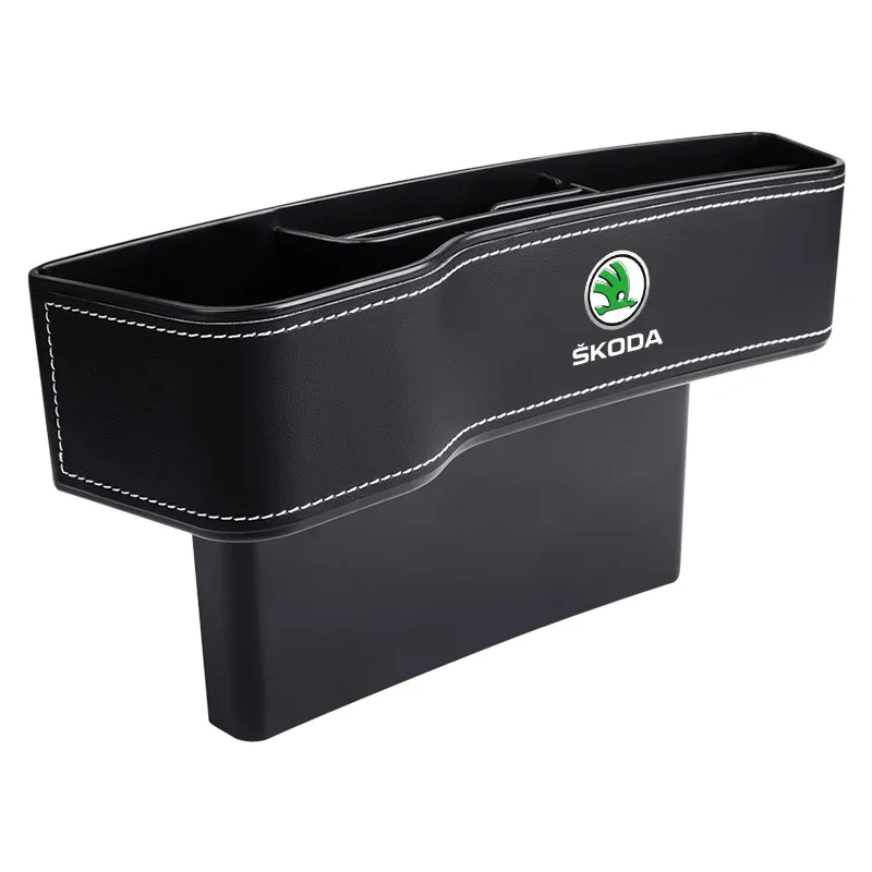 Car Cup Holder Seat Organizer Holder Storage Box For Skoda Octavia Rapid Fabia Superb Kodiaq Scala Karoq Kamiq Car Accessorie