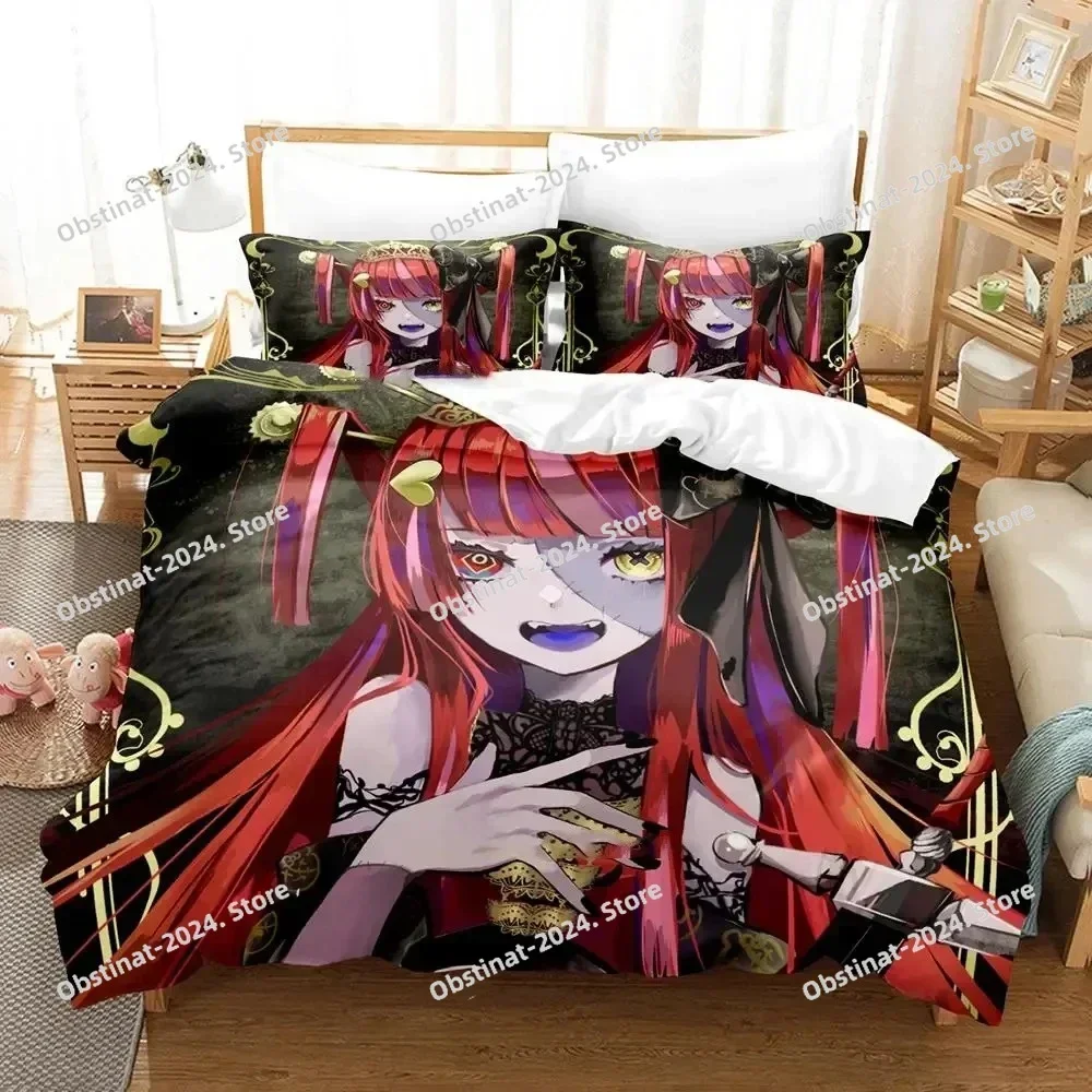 Anime Kureiji Ollie KUREIJI OLLIE Bedding Set Printed single Comforter Quilt Bed Cover Pillow Case 3 Pieces Sets Kids Adult Size