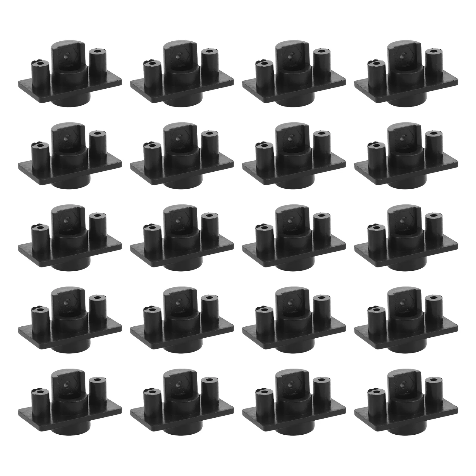 

20pcs Wireless Microphone Set Plastic Base For Mic Antenna Holder Replacement Mount Repair Parts Compatible With Microphone