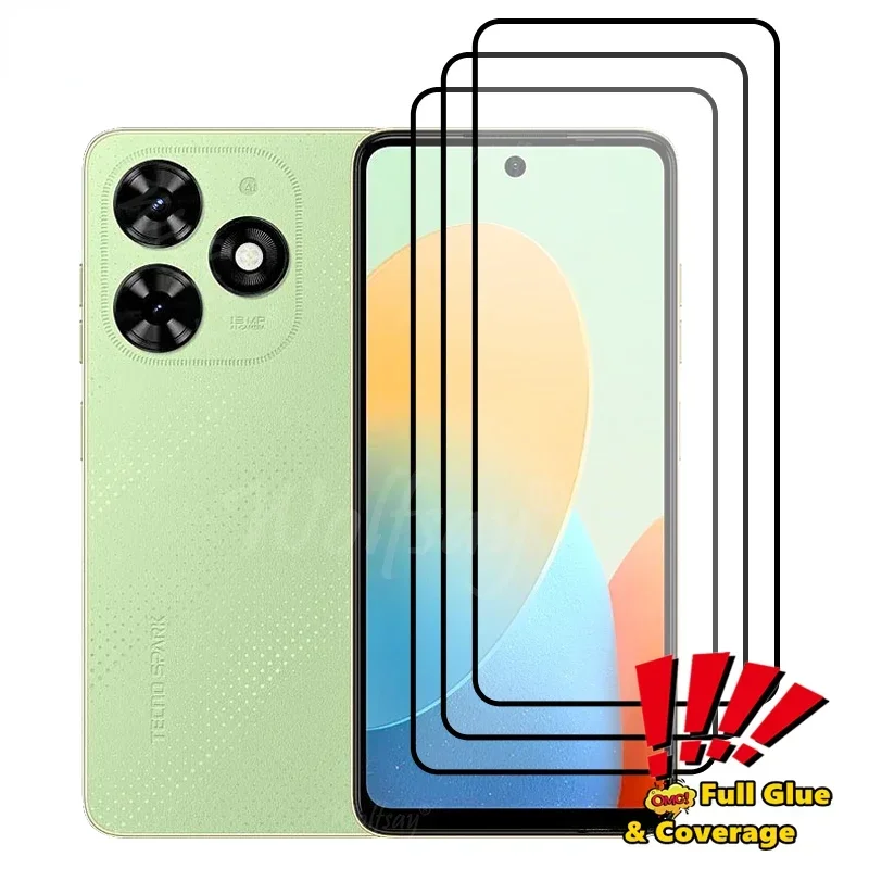 

Защитное стекло на весь экран для Tecno Spark Go 2024, закаленное стекло для Tecno Spark Go 2024, стекло для Tecno Spark Go 2024