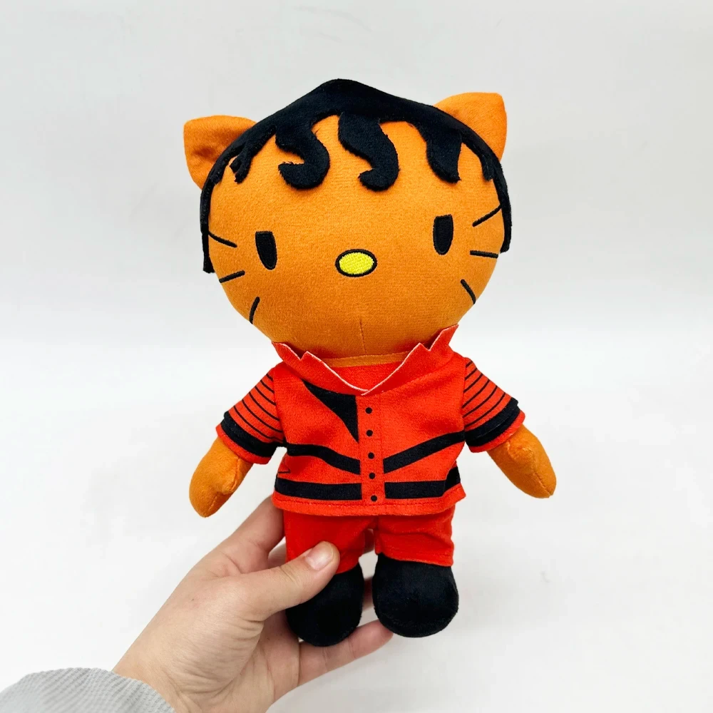 Hello Kitty Michael Jackson avec rouge ensemble complet vêtements en peluche poupée Figure en peluche mignon garçon filles Fans recueillir des cadeaux