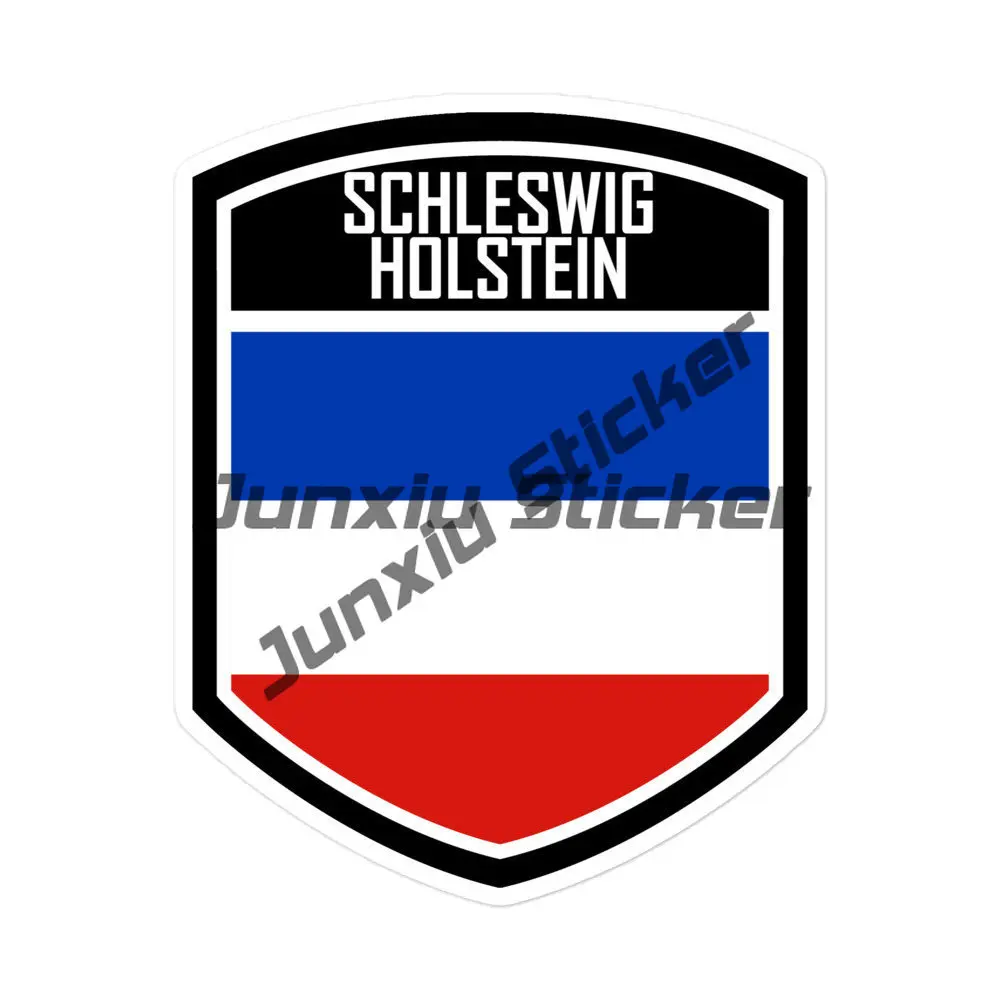 

Deutschland Flag Emblem Stickers Schleswig-Holstein German Round Seal Map Outline Flag Sticker World Flags Euro Germany Oval DE
