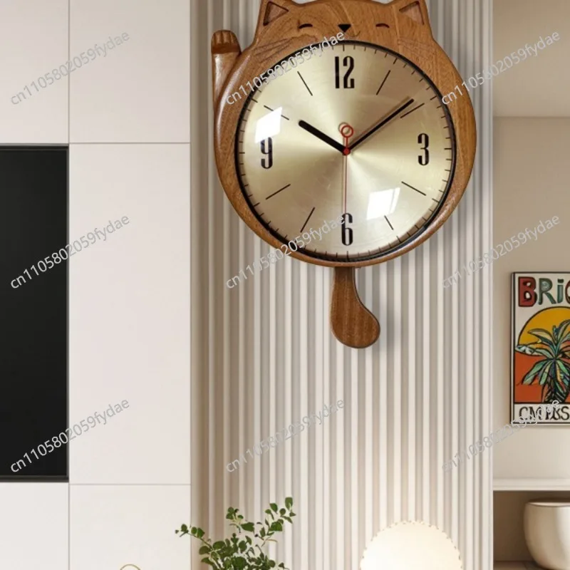 Living Room Wall Clock Wall Clock New Silent New Chinese Cartoon Decoration Universal