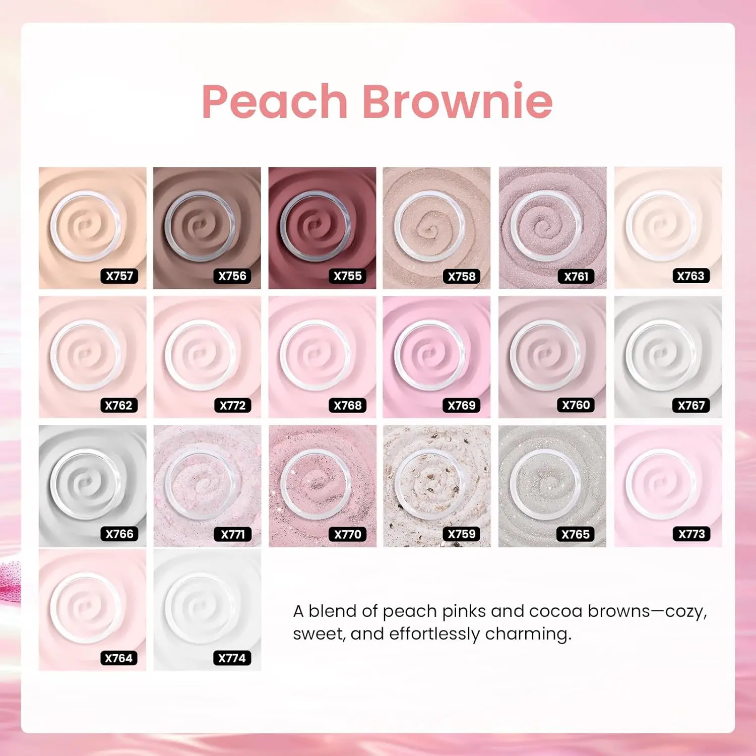 Kit d'ongles en poudre à tremper 20 couleurs avec perceuse électrique et liquides pour manucure Art-Collection de paillettes marron nu rose violet gris