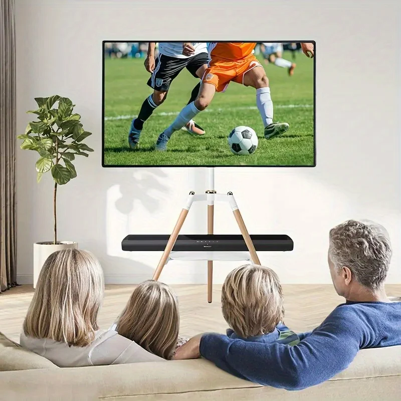 

Художественная подставка под телевизор для экрана 32-65 дюймов, напольная подставка для домашнего кино в сборе с двойными перегородками, 600x400 мм