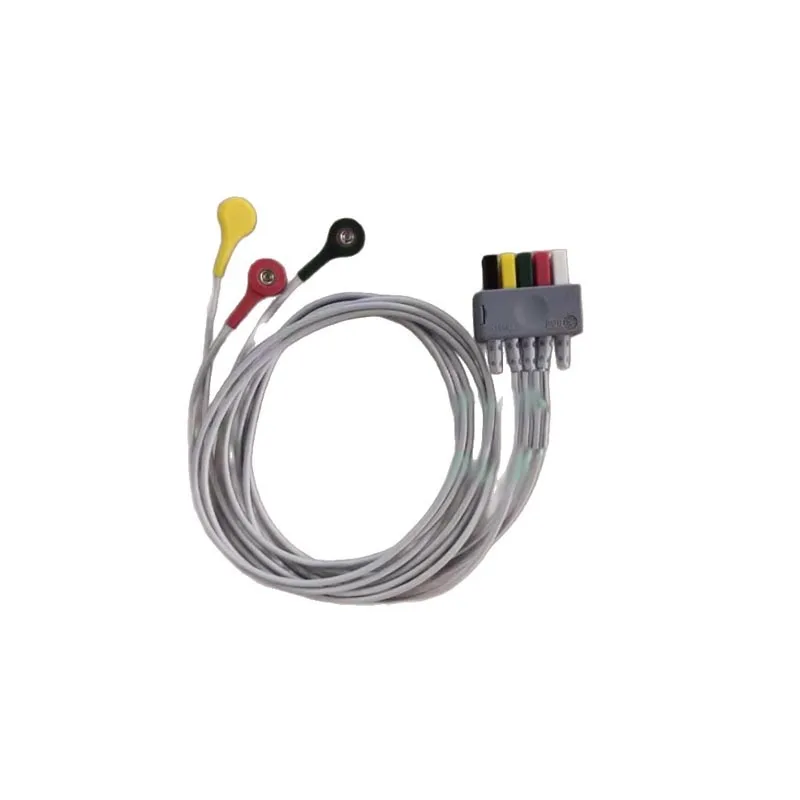 

EL6302B 3-channel Adult and Pediatric Snap on Lead Wires ,Medical Compatible Accessories Wires