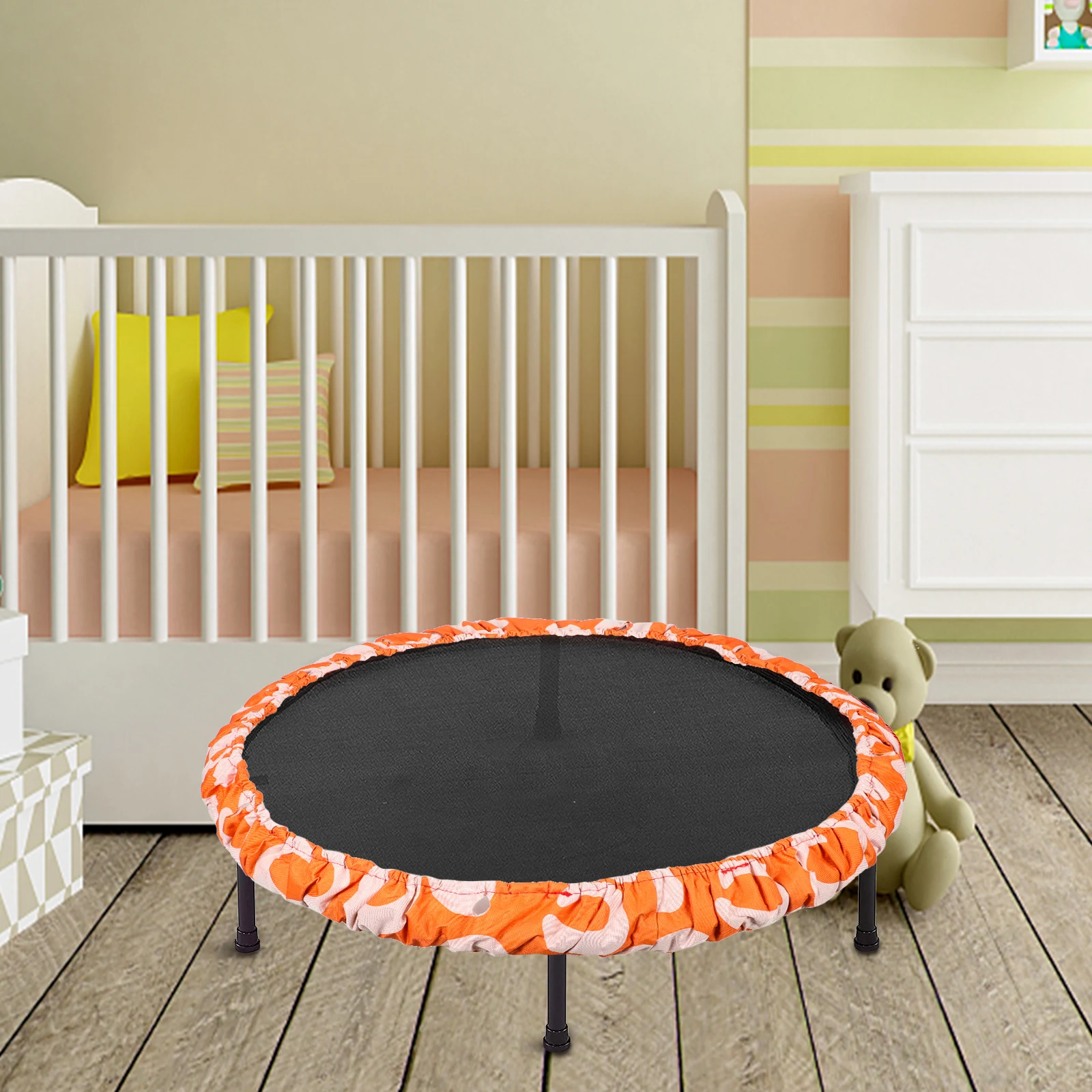 

Trampoline Cover Protective Pad Kids Inches Tear Resistant Reusable Accessories Jumping Bed Surround Protector