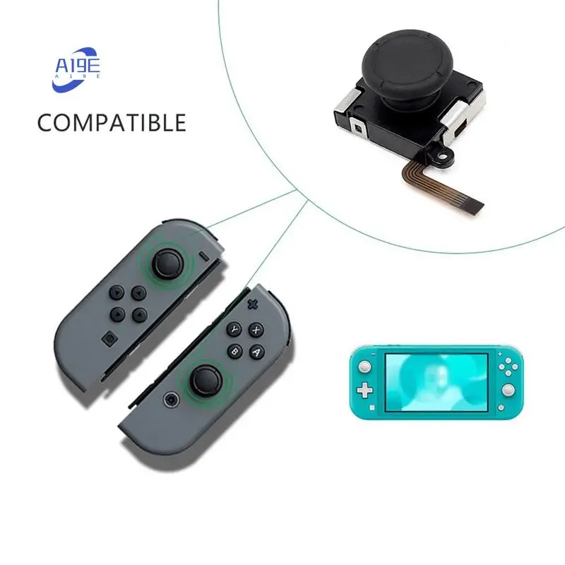 A19E-25PCS Set 3D Analog Joystick+Screwdriver+Joystick Cap For NS Switch Lite Joycon Controller Repair Accessories