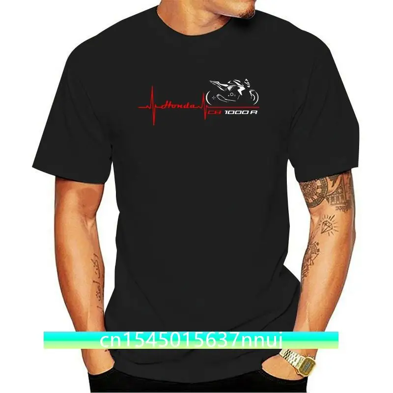 2019 Funny T-Shirt For Hon Cb 1000R Motorcycle Heart Beat Tshirt Cb 1000 R Shirt Tees