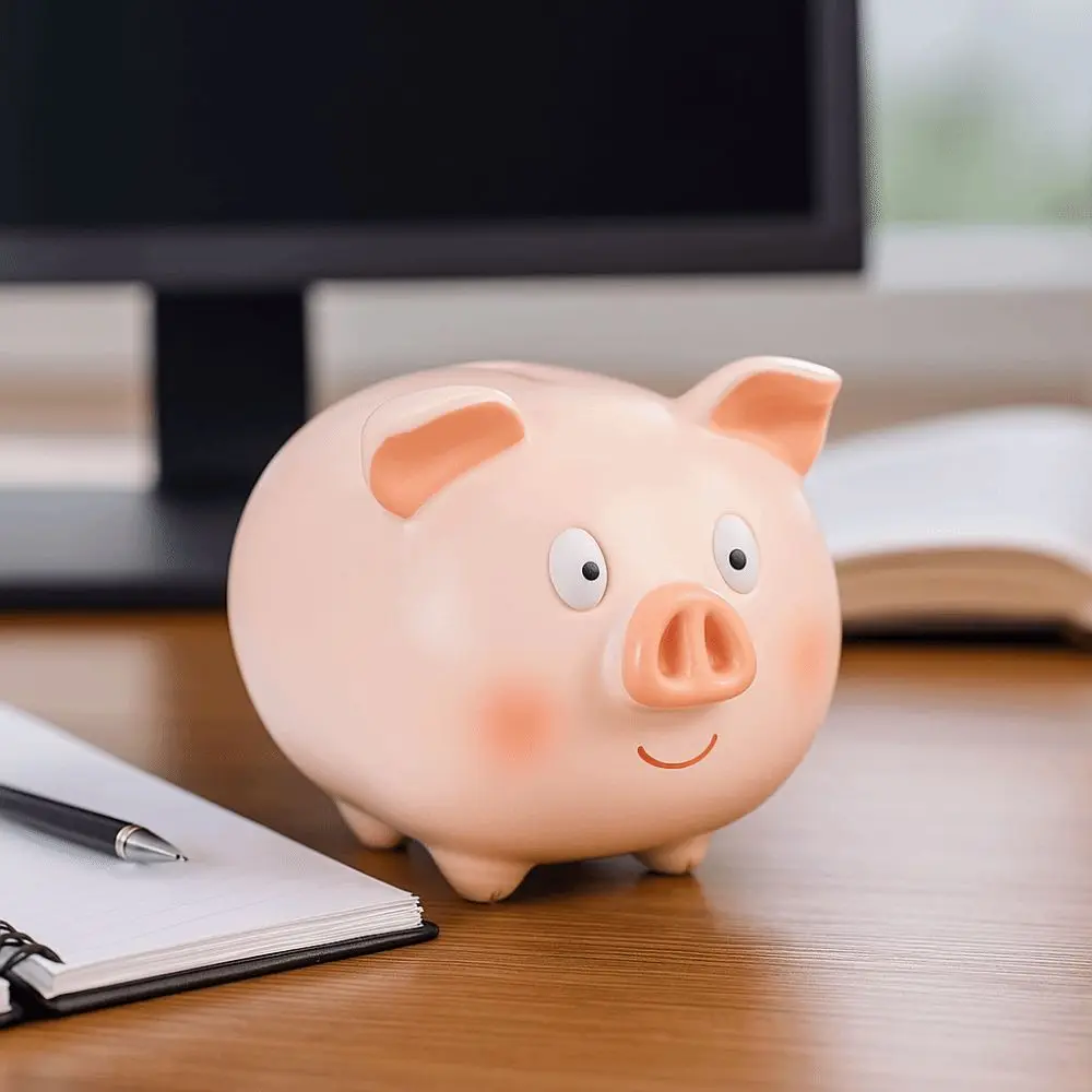 Alcancía anticaída, tanque de ahorro, cajas de dinero decorativas de dibujos animados, modelo coleccionable, hucha