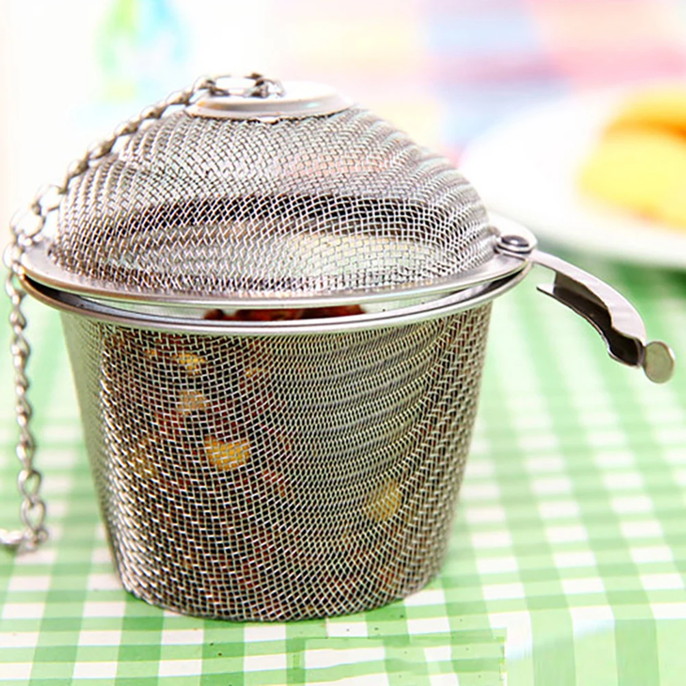 

Tea Infuser Premium Stainless Steel Mesh Filter for Loose Leaf Tea Strainer Coffee Grounds Easy Clean Long Chain Hook Design