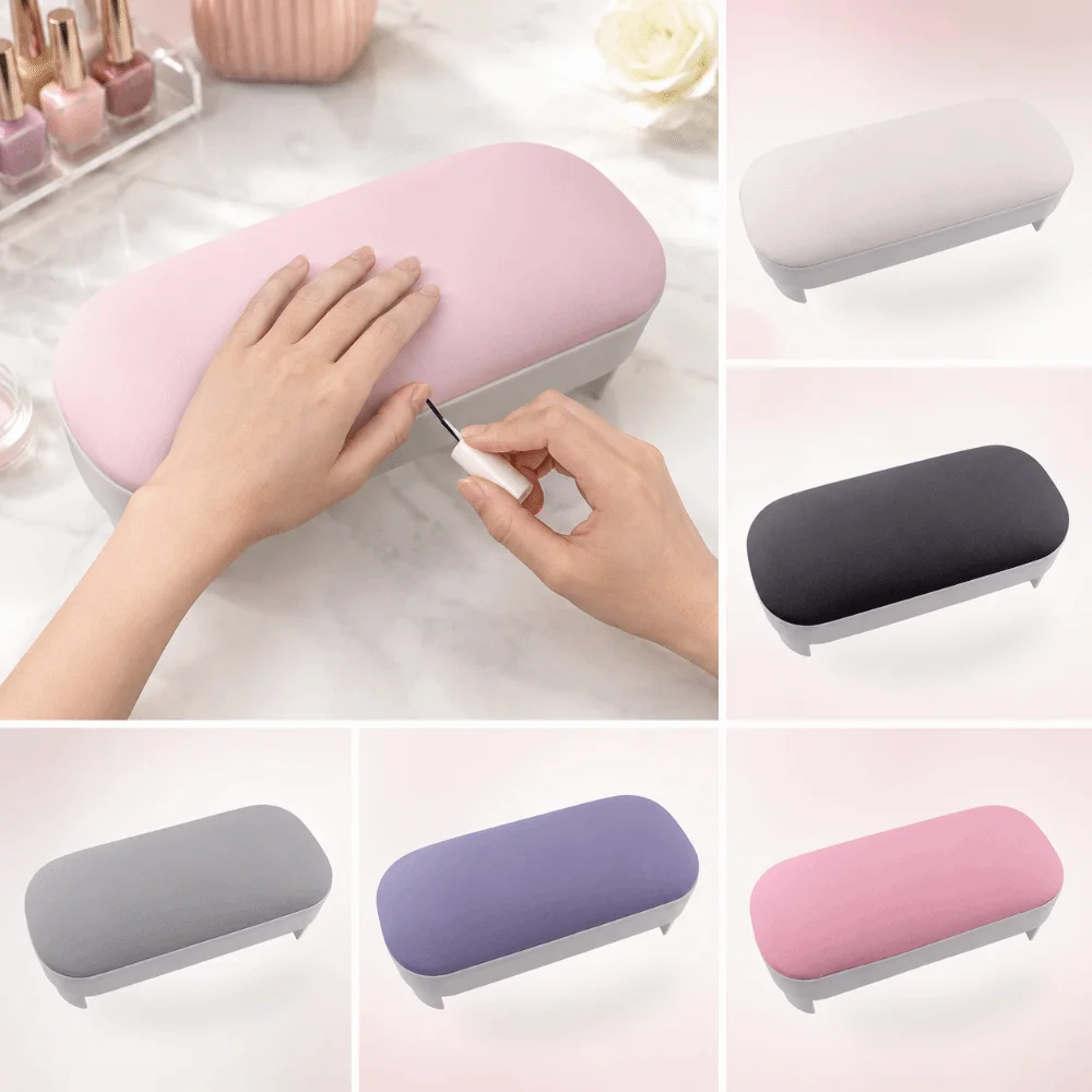 Non-slip Nail Arm Rest Cushion Ergonomic Comfortable Manicure Hand Pillow Hand Support Waterproof Arm Rest Stand Nail Art Tool