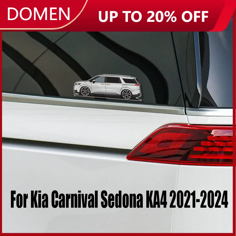 For Kia Carnival Sedona KA4 2021 2022 2023 2024 Personalized sticker for rear car window exterior modification sticker