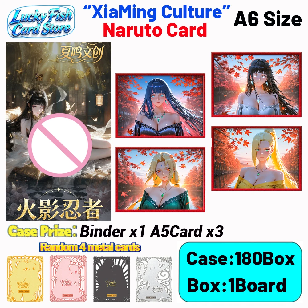 

Wholesale 2026 New XiaMing Creative Studio Naruto Waifu Card A6 Size Acrylic Board Color Paper Anime Hobby Gifts