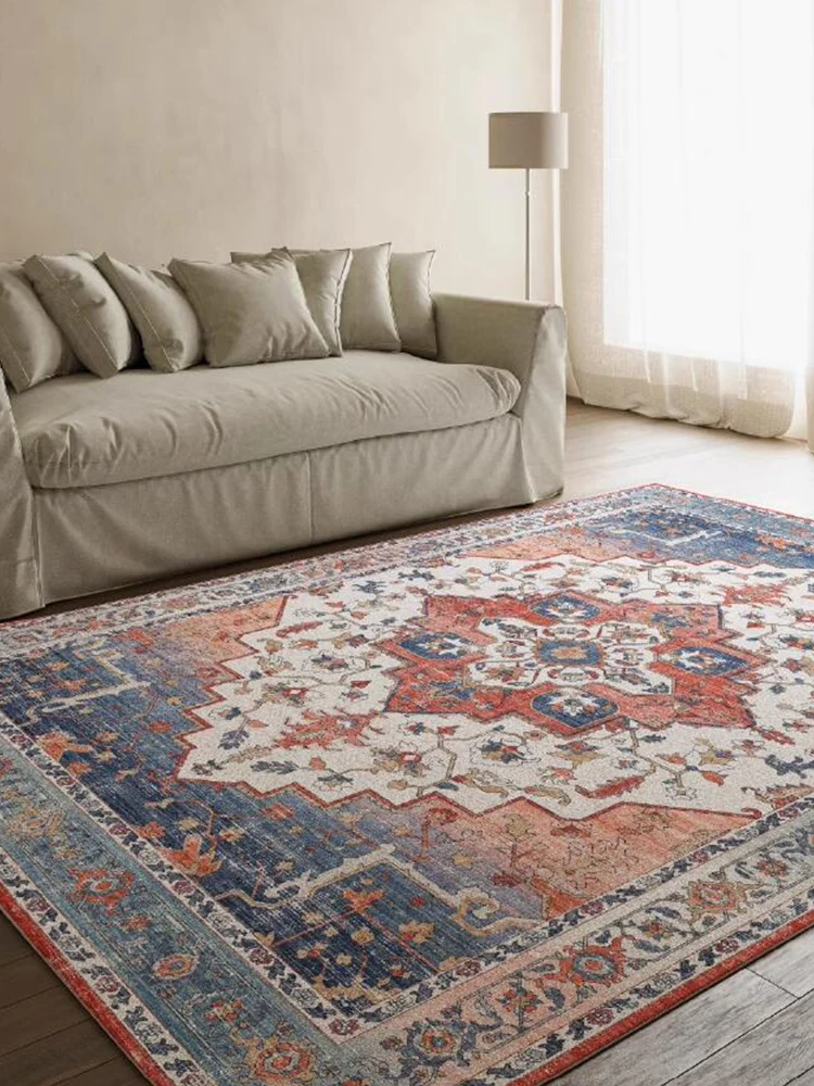 Vintage Persian Carpet for Home Living Room Bedroom Bohemia Area Rug Morocco Ethnic Cloakroom Rugs Non Slip Mandala Door Mat