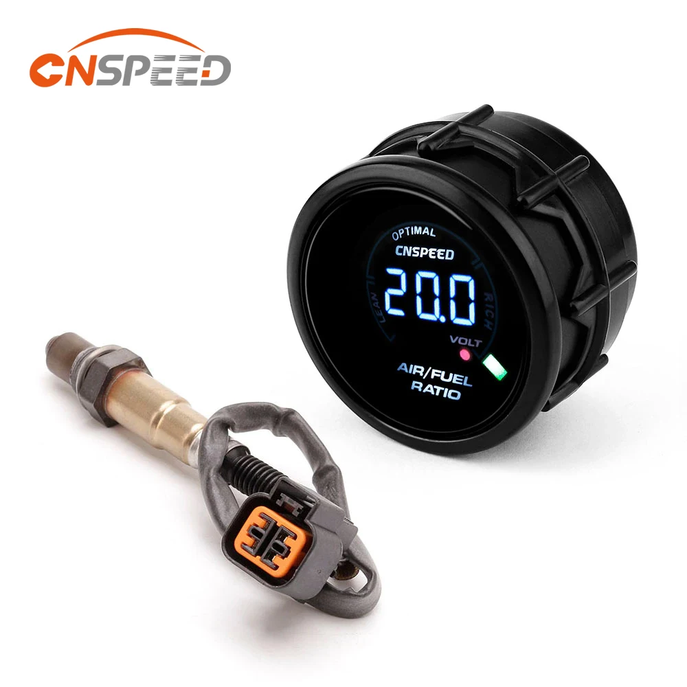 

CNSPEED 52mmAuto Air Fuel Ratio Gauge Digital Genuine Narrowband O2 Oxygen Sensor Rear For 03-10 Hyundai Kia 2.0L