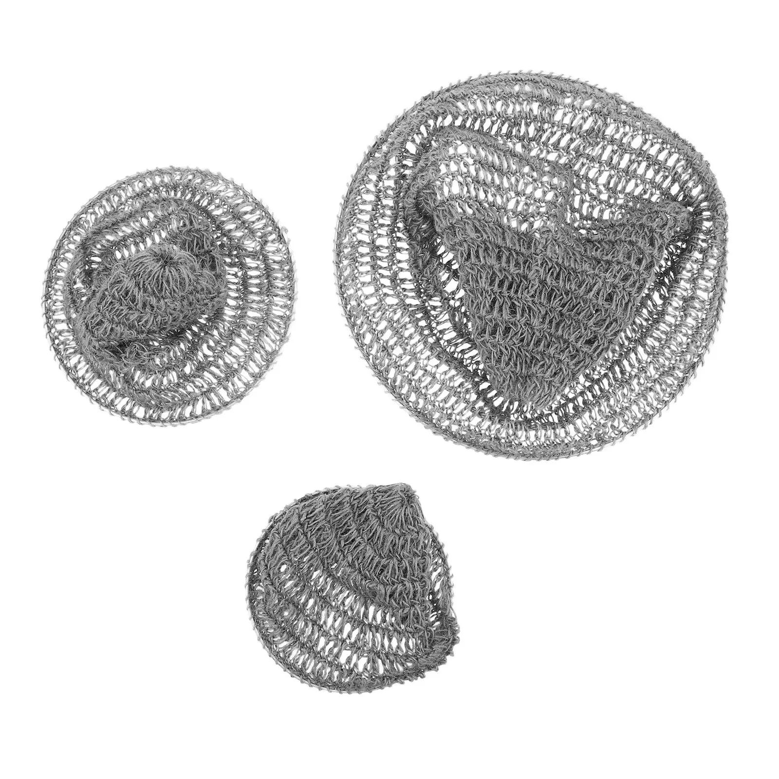 

3Pcs Hand-Woven Rope Lampshade Boho Pendant Light Shade Woven Light Fixture for Bedroom Living Room Ceiling Hanging Lamp Decor