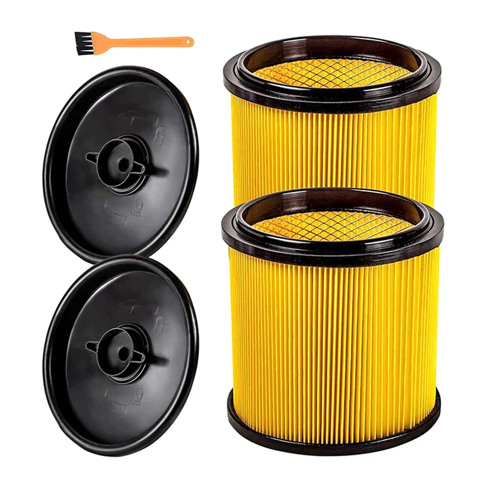 【POPULAR PICK】2Pcs Replacement Filter For Vacmaster Cartridge Filter &Retainer,For Vacmaster 5 To 16 Gallon Wet And Dry Vacuum C
