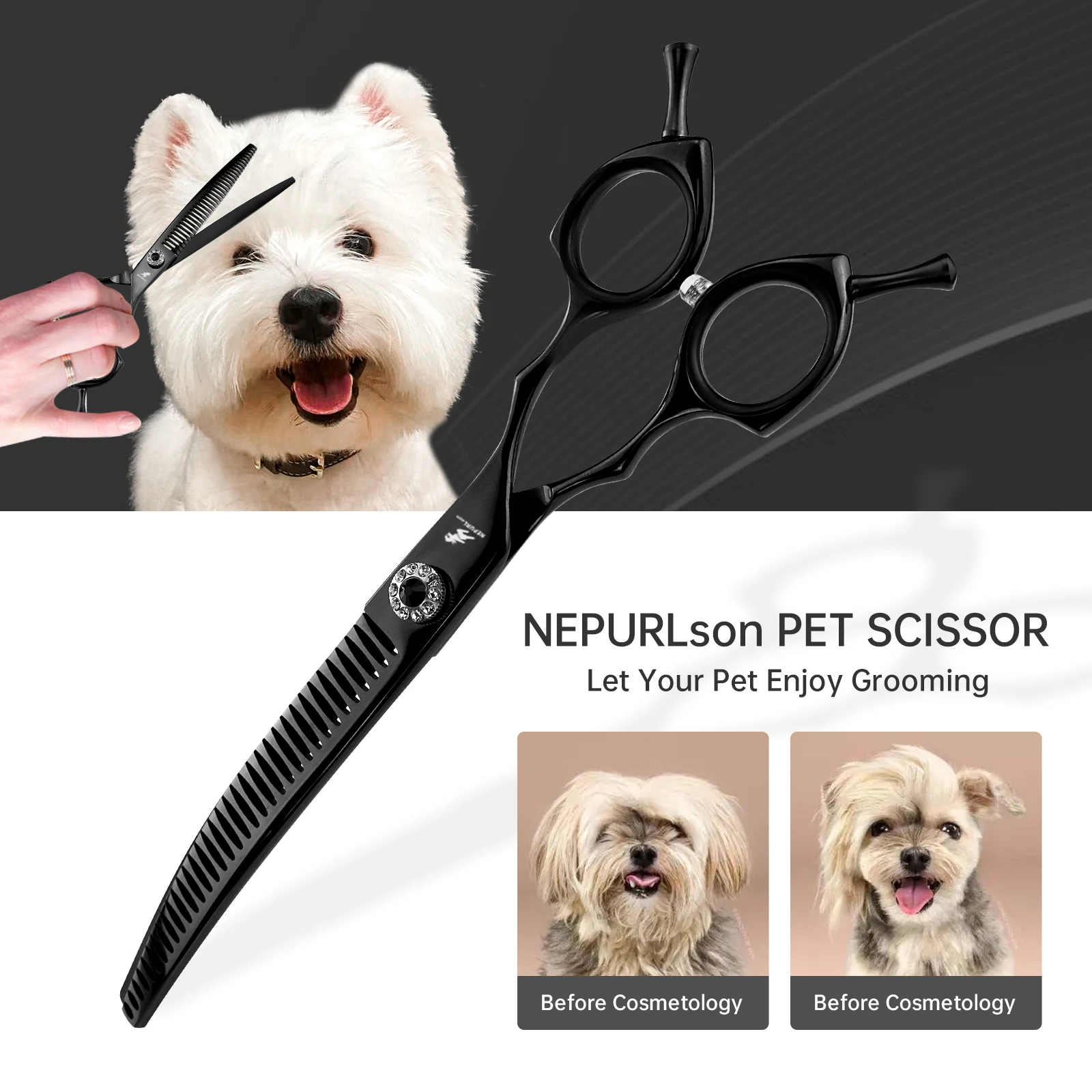 Dog Grooming Scissors Professional Japan 440C 7.5\
