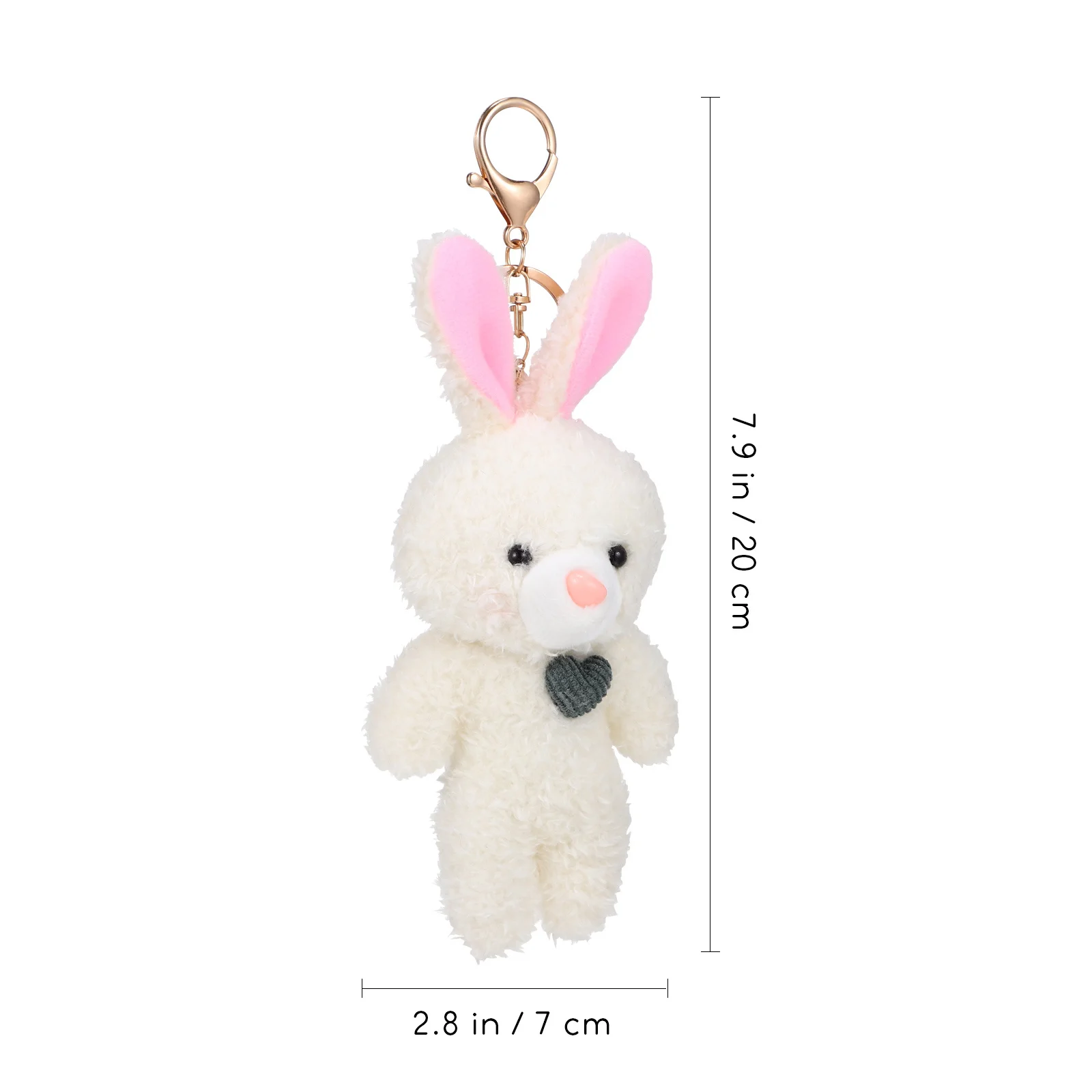 

2 pcs Keychains Cute Bag Charm For Women Backpack Accessories Stuffed Animal Keyring Handbags Charms Purse Ornaments