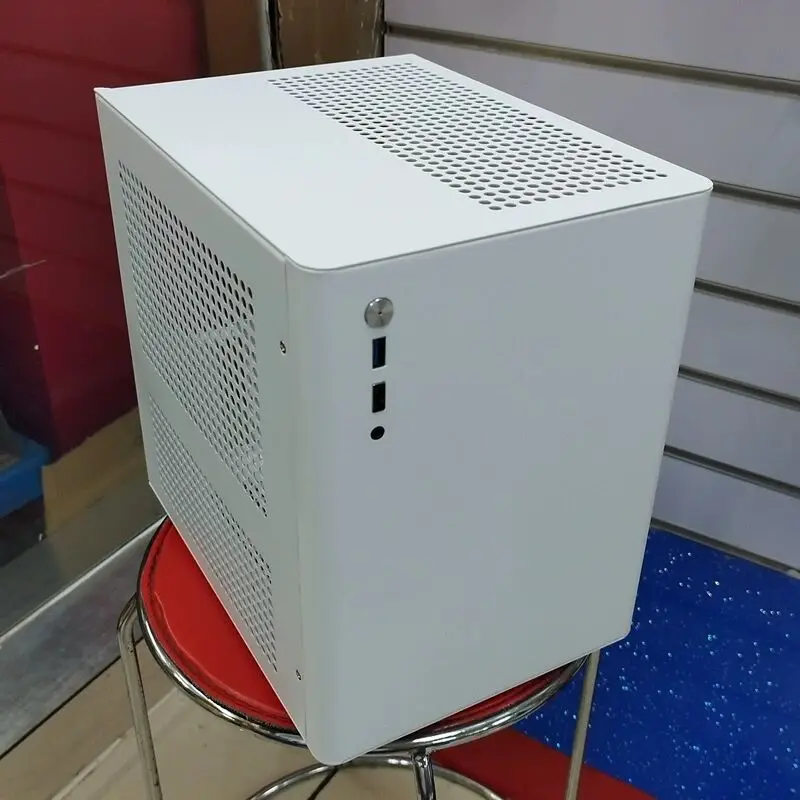 New E-D3/D5 Aluminum Alloy D4 HTPC All Aluminum Mini Computer Small Chassis White S4