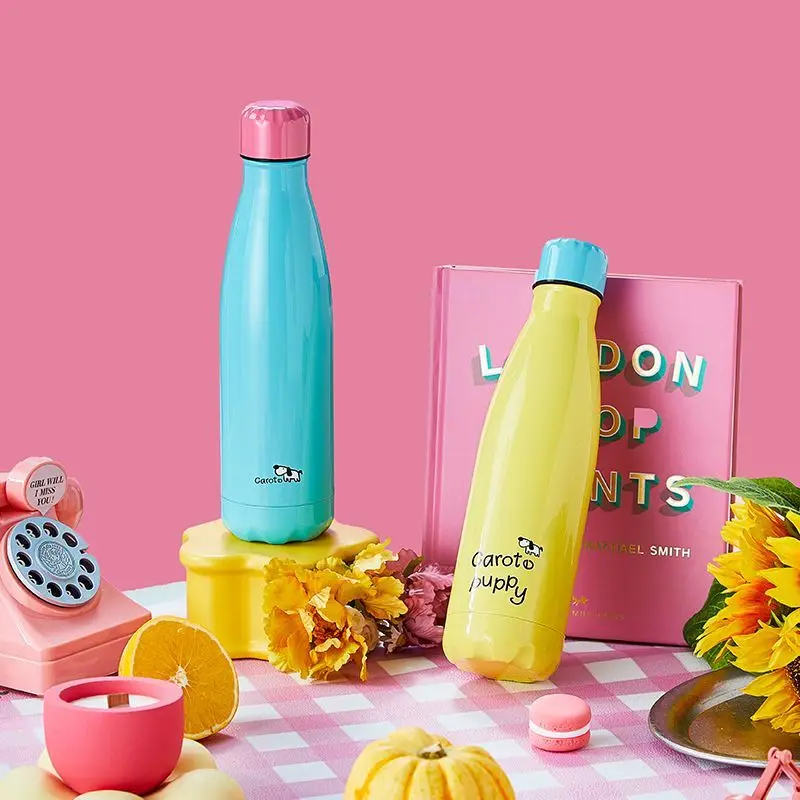 Personalized Water Bottle Travel Mug Cola Drinkware Sport Hot Water Bottle Stainless Steel Thermos Flask Nice Water Bottle