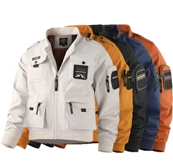 Men's Fashion Bomber Jacket Lightweight Track Windbreaker Jackets Casual Fall Spring Thin Jacket Outwear