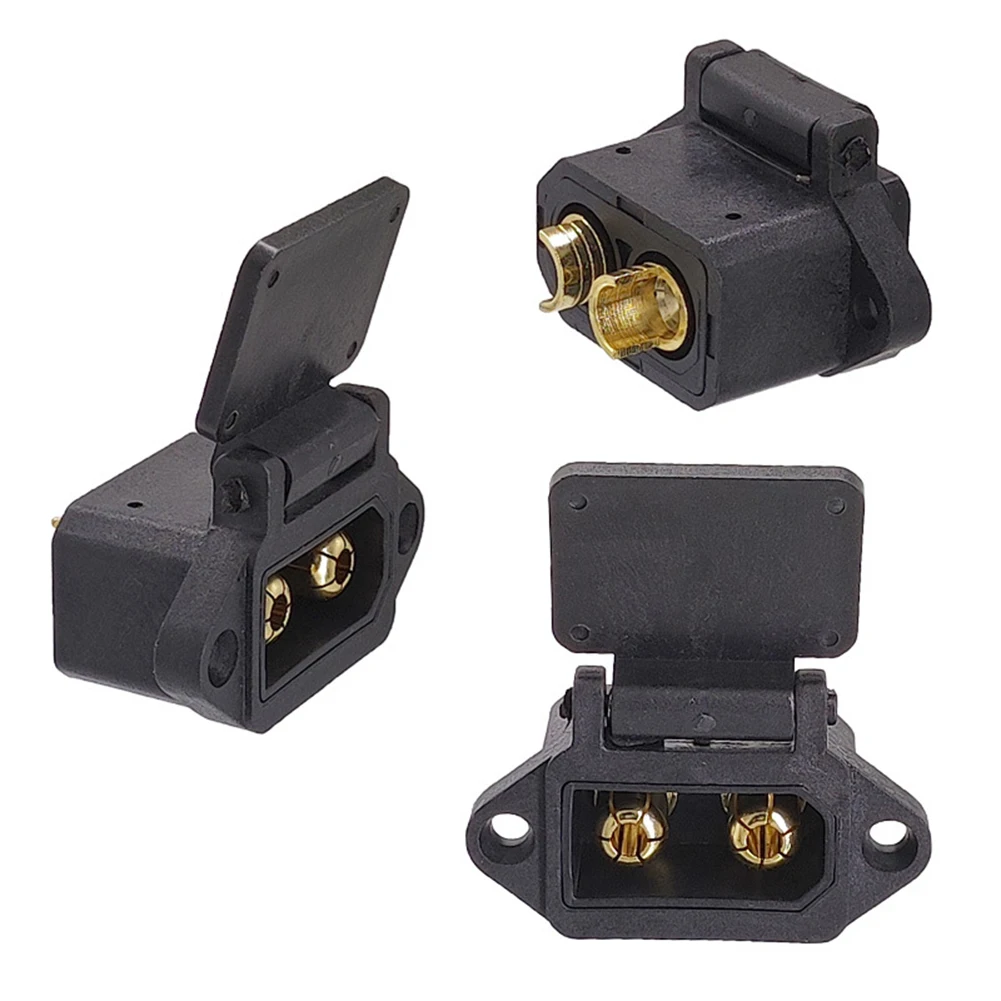 QS8S Anti-static Connector With Housing For High Energy DC Systems 600V Rated 200A Max Load 8mm Gold Plated Terminals