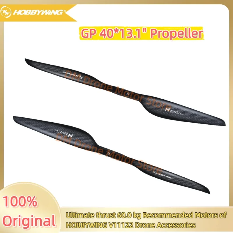 

Hobbywing Original GP 40*13.1" Non-folding Propeller Carbon Fiber Ultimate Thrust 60kg For Brushless Motor HV11122 Drone Parts