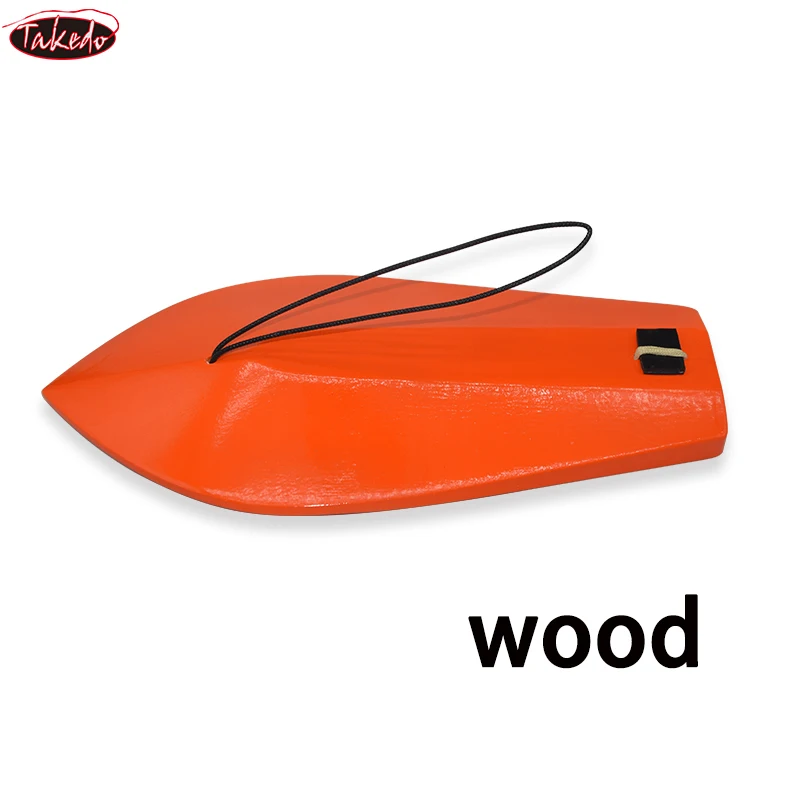 TAKEDO 235MM 120G Wooden K-Type Diving Board Sea Fishing Topwater Trolling Fish Tools Water Distributor Boat Fishing For Tuna