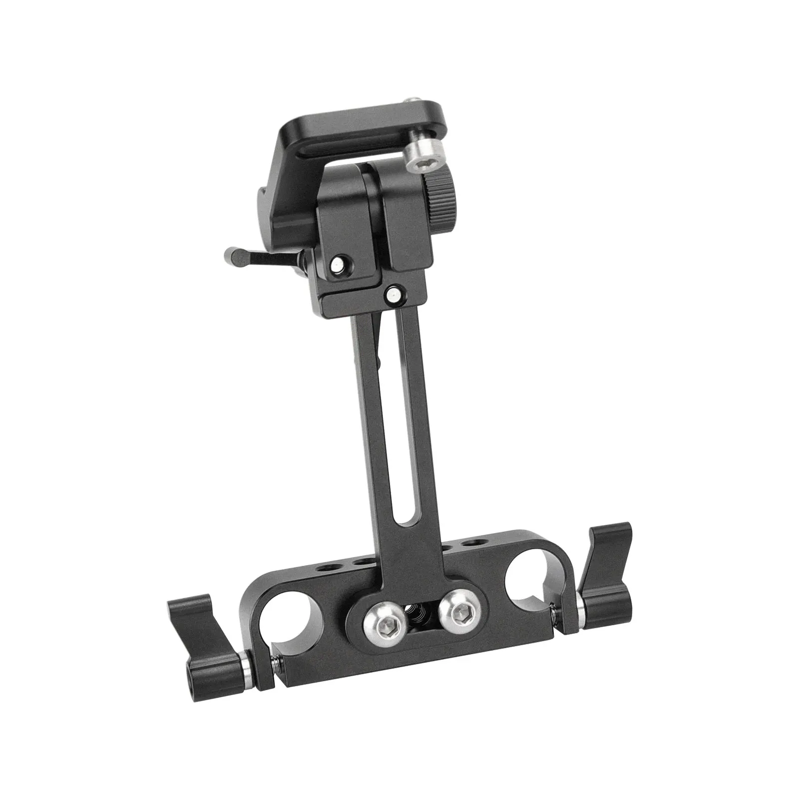 Kayulin Dual 15mm Rod Clamp With Monitor Mount For 15mm Rods Support System Monitor Led Light Adapter Photo Studio Accessory